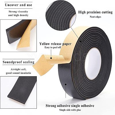 Strong Adhesion EVA Sponge Foam Rubber Tape TOOL-WH0129-27-05-1