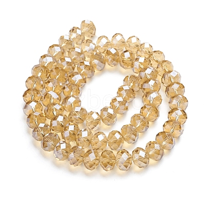 Glass Beads Strands GR12MMY-12L-1