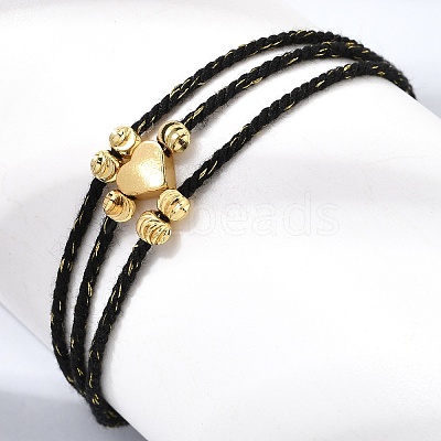 Polyester Multi-Strand Bracelets FB-CBA983F-02G-05-1