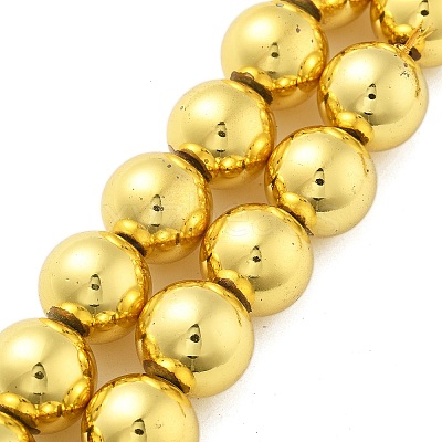Synthetic Magnetic Hematite Beads Strands G-M095-B01-01G-1