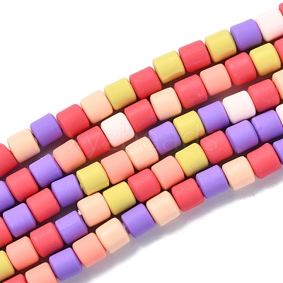 Polymer Clay Bead Strands CLAY-T001-C29-1