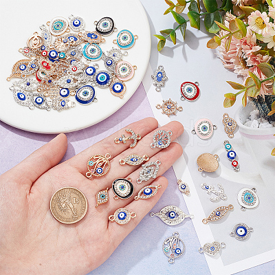 Evil Eye Jewelry Making Finding Kit DIY-NB0008-22A-1