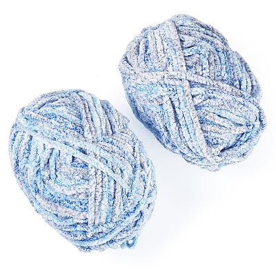 2 Skeins Polyester Yarn for Knitting & Crochet OCOR-TA0003-09B-1