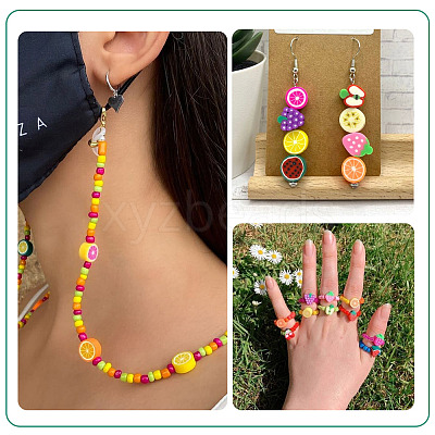 12 Strands 12 Styles Handmade Polymer Clay Bead Strands CLAY-TA0001-72A-1