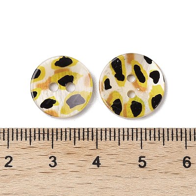 2-Hole Freshwater Shell Buttons SHEL-A004-01H-1