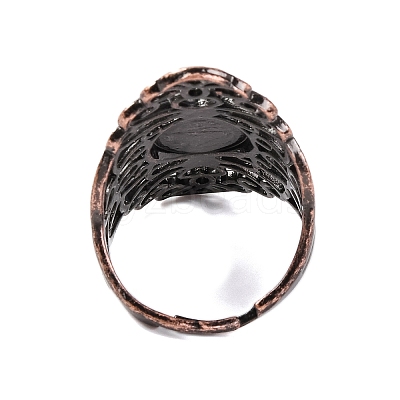 Synthetic Goldstone Retro Finger Rings RJEW-B067-02R-22-1