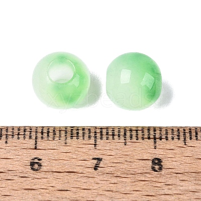 Natural White Jade European Beads G-Q607-01A-09-1