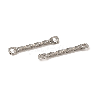 Non-Tarnish 304 Stainless Steel Connector Charms STAS-Q323-02C-P-1