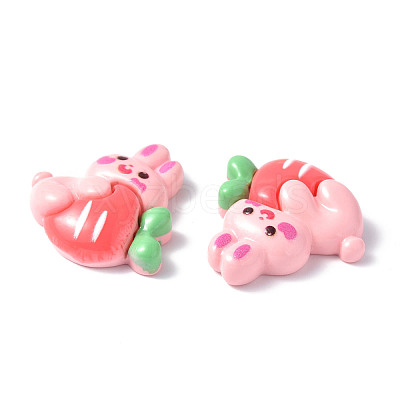 Opaque Resin Cabochons CRES-P023-06H-1
