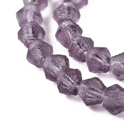 Imitate Austrian Crystal Frosted Glass Beads Strands EGLA-A039-T6mm-MD04-1