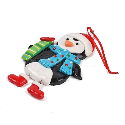 Christmas PVC Pendant Decorations HJEW-S003-03F-1