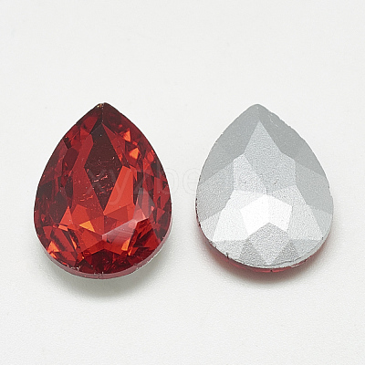 Pointed Back Glass Rhinestone Cabochons RGLA-T081-18x25mm-07-1
