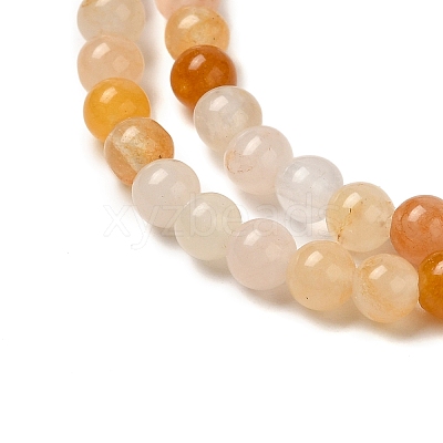 Natural Topaz Jade Bead Strands G-K153-B22-4mm-1