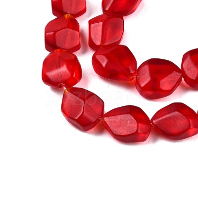 Frosted Glass Beads Strands GLAA-T023-30A-1