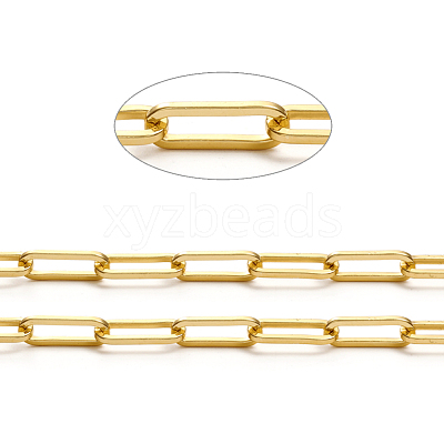Brass Paperclip Chains CHC-L044-01A-G-1