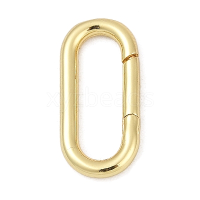 Brass Spring Gate Rings KK-S527-01G-B-1