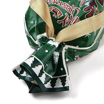 Christmas Deer Plastic  Packing Pouches Drawstring Bags ABAG-Q053-05A-1