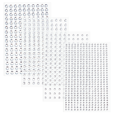 16 Sheets 4 Styles ABS Imitation Pearl Stickers Paper Sheets for Craft DIY-CP0013-56-1