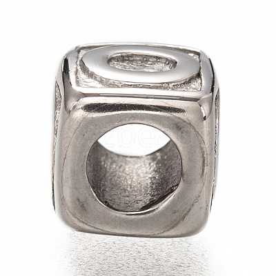 Tarnish Resistant 304 Stainless Steel European Beads OPDL-L020-001O-1