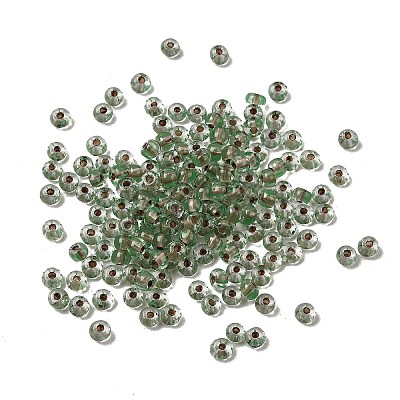 Transparent Stripe Glass Seed Beads GLAA-NH0001-06C-1