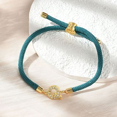 Adjustable Nylon Cord Bracelets BJEW-C096-01G-17-1