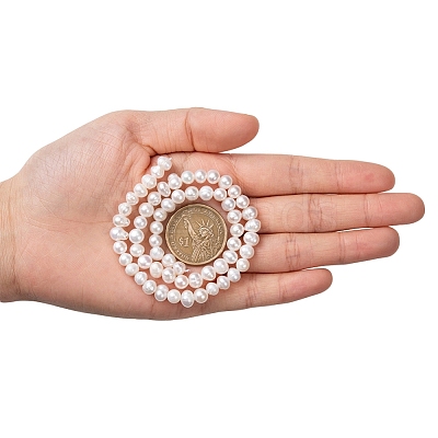 Natural Cultured Freshwater Pearl Beads Strands PEAR-N013-06G-1