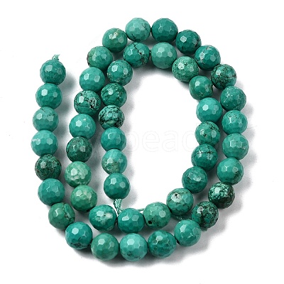 Natural Magnesite Beads Strands G-P598-E-8mm-04-1