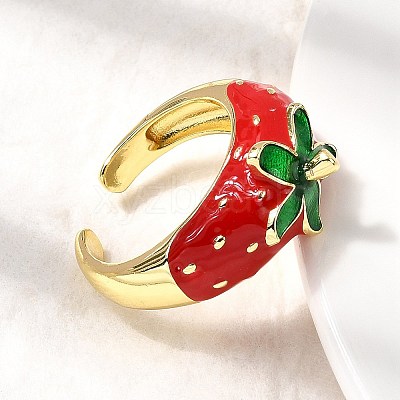 Brass Adjustable Cuff Rings RJEW-C143-01A-G-1