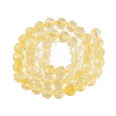 Crackle Transparent Glass Beads Strands GLAA-N068-06A-06-1