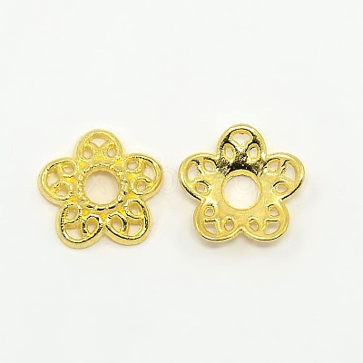 Tibetan Style Alloy Bead Caps K0P34011-1