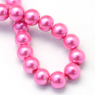 Baking Paint Glass Pearl Bead Strands X-HY-Q003-3mm-54-1