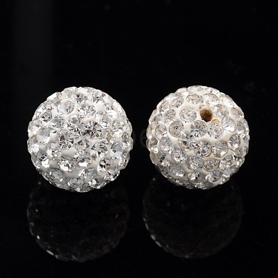Pave Disco Ball Beads RB-Q195-12mm-001-1
