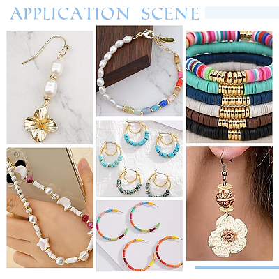 200Pcs 2 Colors Brass Spacer Beads KK-PH0006-56A-1