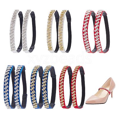 6 Pairs 6 Colors Anti-Loose Shoe Laces for High-Heeled Shoes DIY-CP0008-57-1