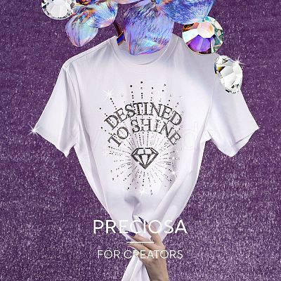 Preciosa® Crystal Hotfix Flatback Stones Y-PRC-HSS8-90310-1