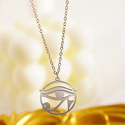 Non-Tarnish 304 Stainless Steel Pendant Necklaces KA3458-2-1