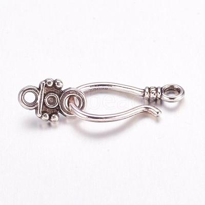 Tibetan Style Hook and Eye Clasps LF1278Y-NF-1