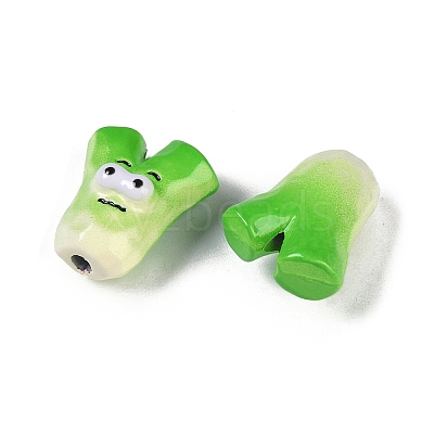 Spray Painted Alloy Beads FIND-G076-03-1
