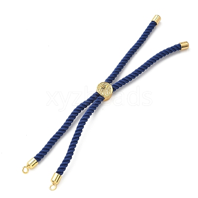 Cotton Cord Bracelet Making KK-F758-03P-G-1