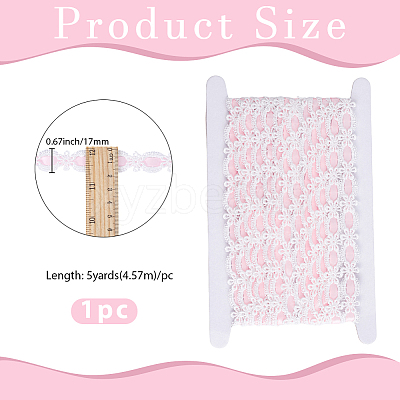 1Pc Polyester Lace Ribbon OCOR-GF0006-17-1