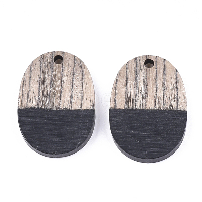 Resin & Wenge Wood Pendants RESI-T023-01A-1-1