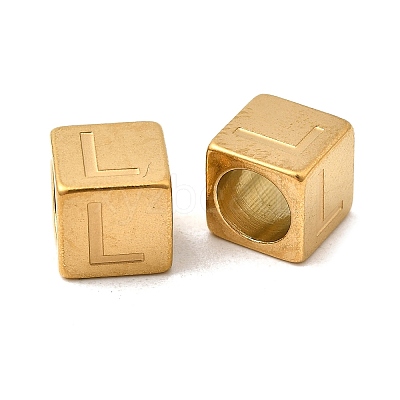 304 Stainless Steel European Beads STAS-D382-02L-G-1