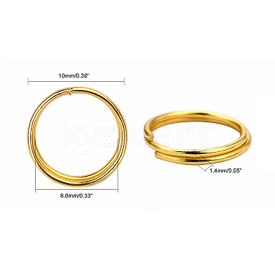 Iron Split Rings JRD10MM-01G-01-NF-1