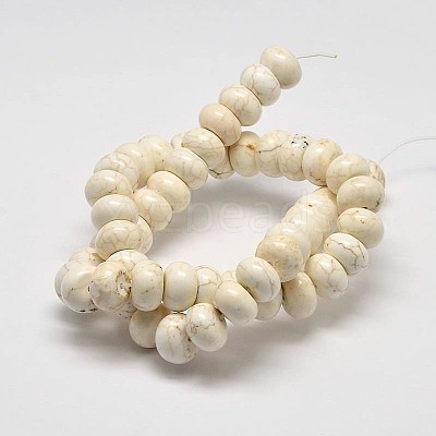 Rondelle Natural Magnesite Beads Strands G-M138-25-1