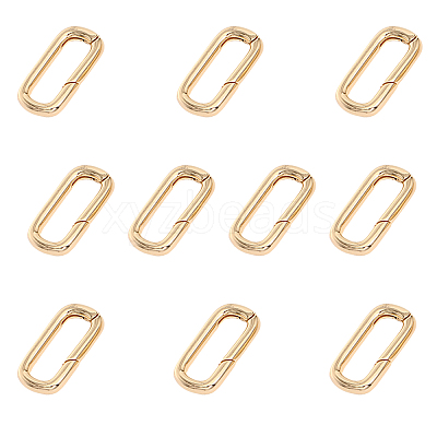 Brass Spring Gate Rings FIND-WH0127-90G-1