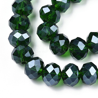 Electroplate Glass Beads Strands EGLA-A034-T8mm-A31-1