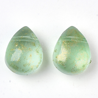 Transparent Spray Painted Glass Beads GLAA-T017-01-A01-1