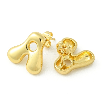 Rack Plating Brass Earrings EJEW-S222-01G-A-1