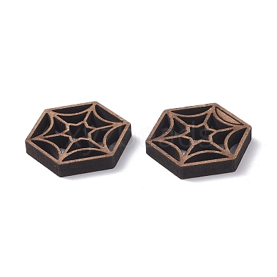 30Pcs 6 Style Wooden Filigree Joiners Links WOOD-OC0002-28-1