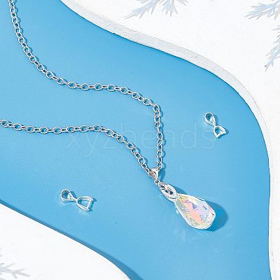 3Pcs 3 Style 925 Sterling Silver Pendant Bails STER-SC0001-16-1